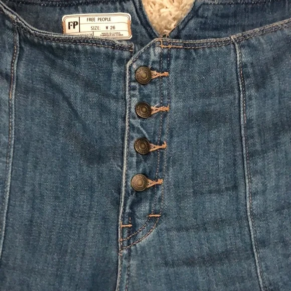 Free People Wide Flare Jeans - Picture 2 of 5